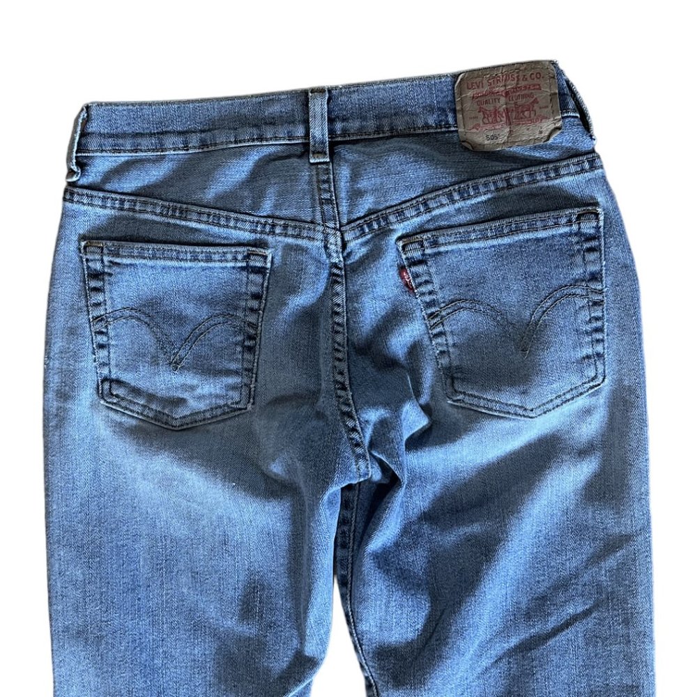 Vintage Women's Levi's Nouveau Low Rise Straight Stretch 505 Jeans, Size 4 Mis S - Picture 9 of 10